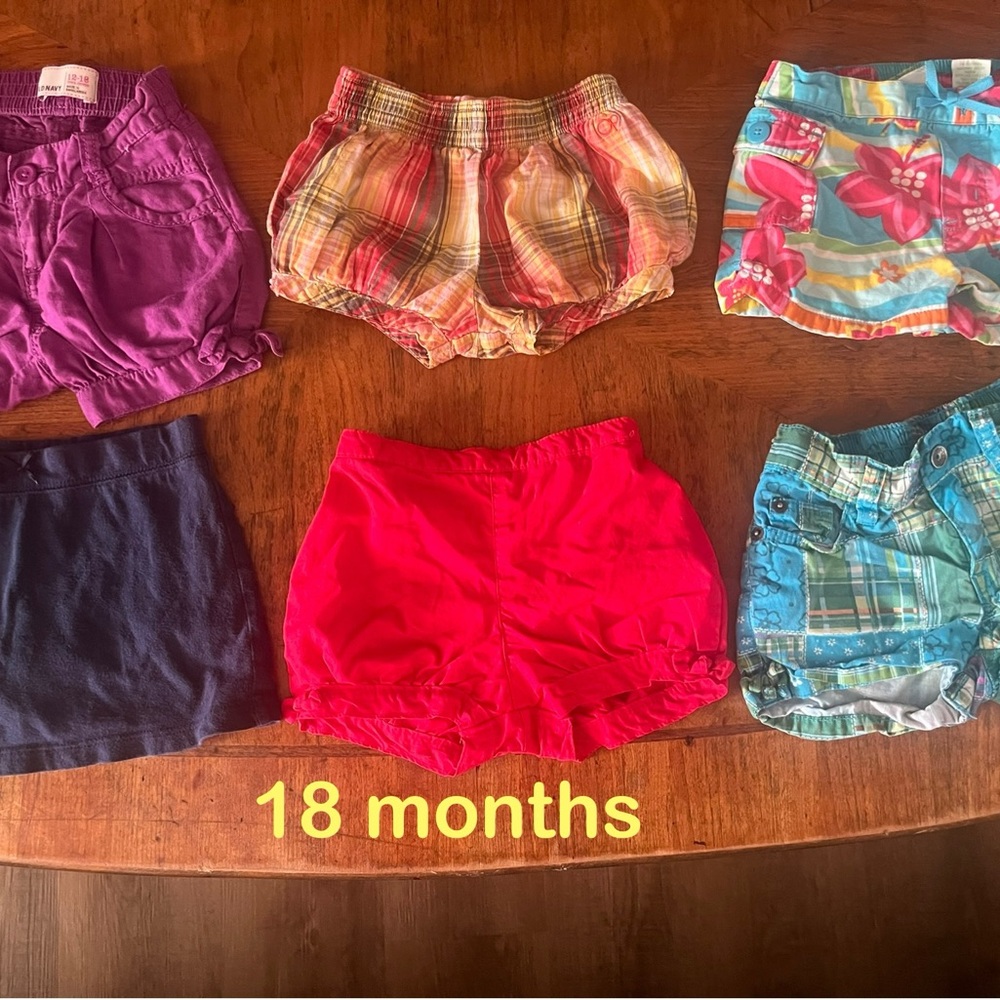 Colorful Baby Shorts Set